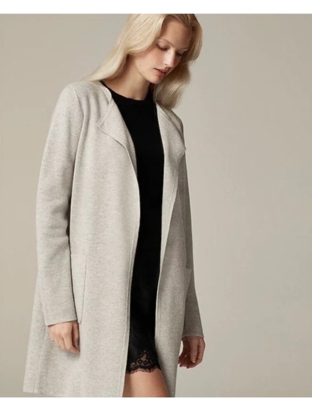 J. Crew Juliette Collarless Sweater-Blazer